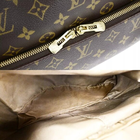 LOUIS VUITTON LV Logo Evasion Hand Bag Monogram Leather Brown M41443 75RK672 - Picture 13 of 15